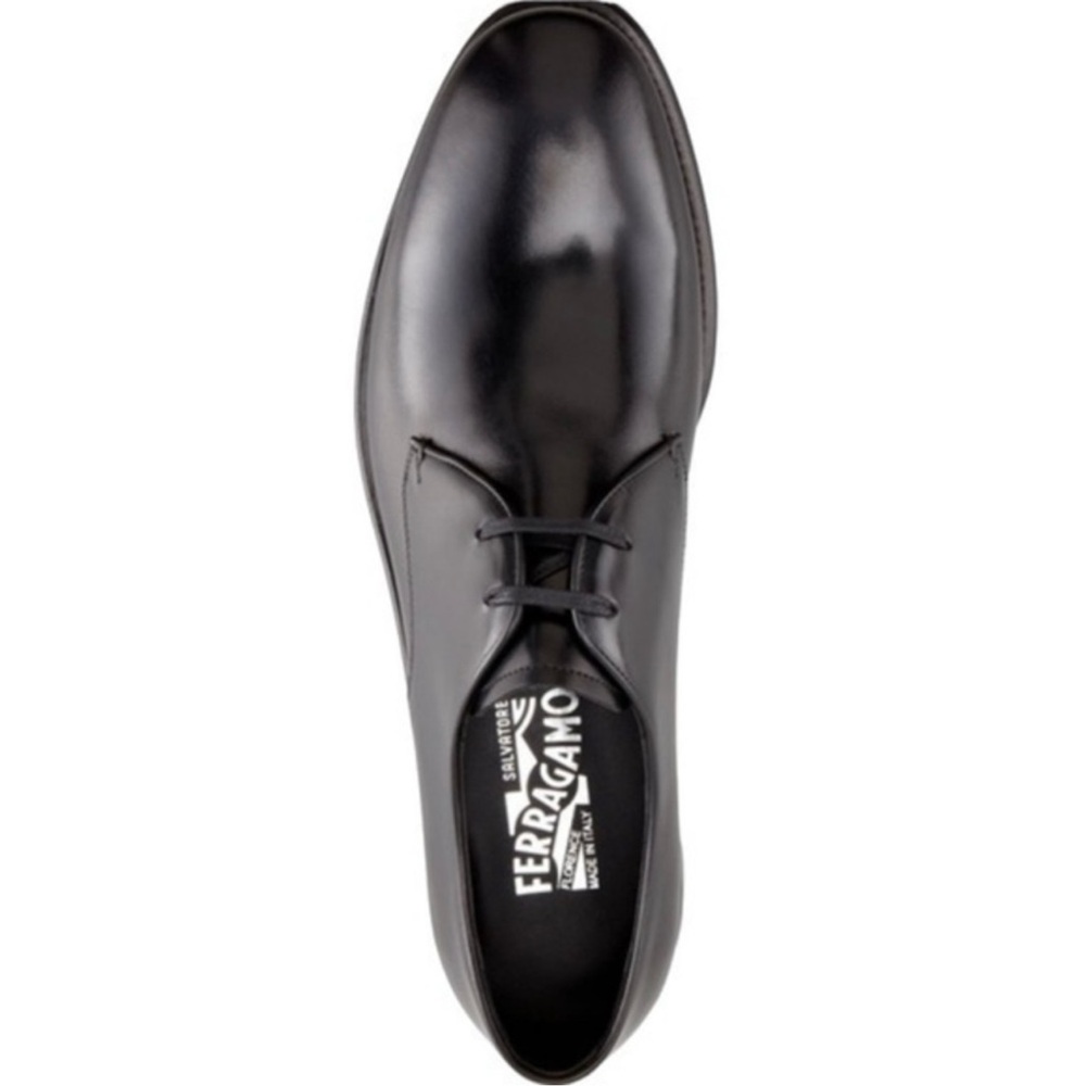 Salvatore Ferragamo Men's Classic Black Oxfords Sz 10.5 E
